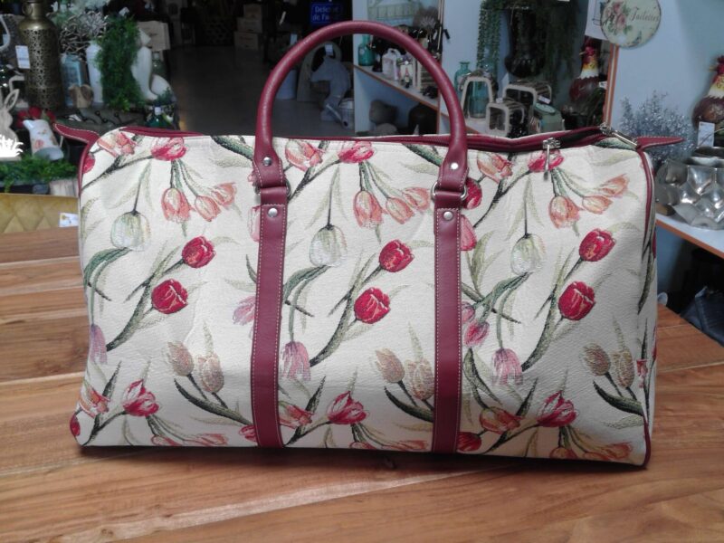 SAC DE VOYAGE MOTIFS TULIPES
