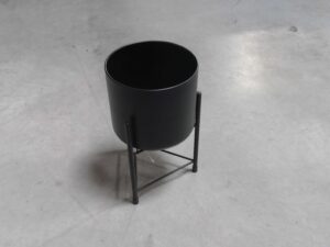 CACHE POT MÉTAL NOIR SUR PIED PM H.30CM ANNEXE MEUBLE & DECO