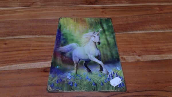 PLAQUE METAL LICORNE 20X30CM ANNEXE MEUBLE & DECO