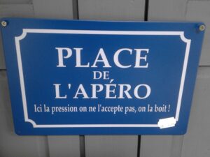 PLAQUE METAL PLACE DE L’APERO 20X30CM ANNEXE MEUBLE & DECO