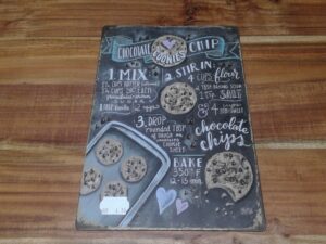 PLAQUE METAL COOKIES 20X30CM ANNEXE MEUBLE & DECO