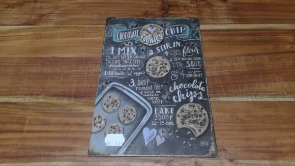 PLAQUE METAL COOKIES 20X30CM ANNEXE MEUBLE & DECO