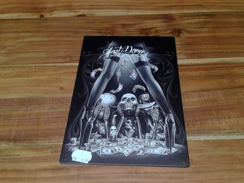 PLAQUE METAL LAST DANCE 20X30CM