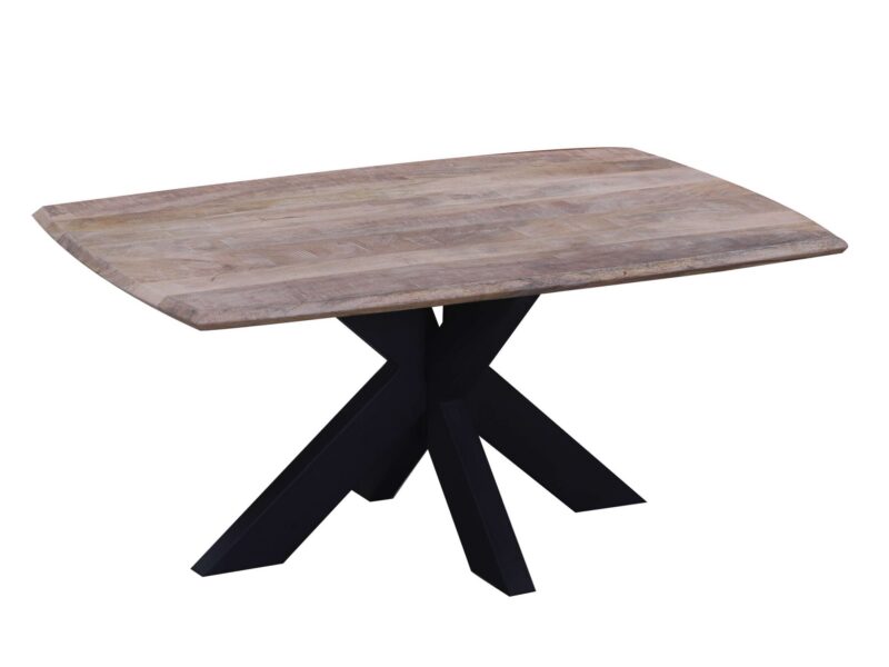 TABLE BASSE EN MANGUIER BLANCHI - PIEDS ARAIGNÉE