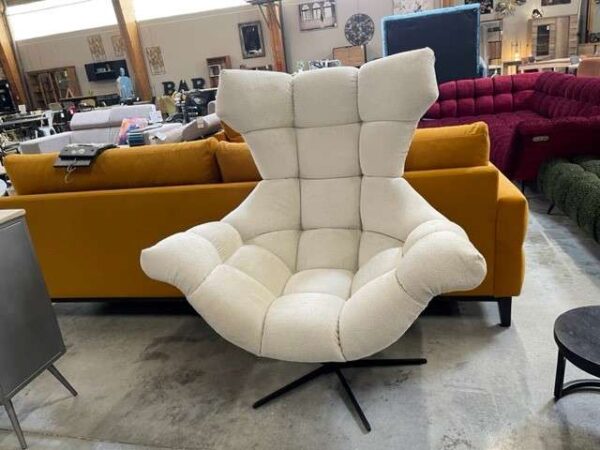 FAUTEUIL SENSI REGLABLE EN HAUTEUR – BLANC (APHRODITE 01) – DESTOCKAGE ANNEXE MEUBLE & DECO