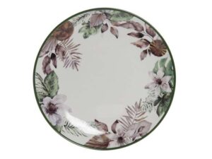 ASSIETTE PORCELAINE MOTIFS TROPICAL – DIFFÉRENTS MODÈLES ANNEXE MEUBLE & DECO