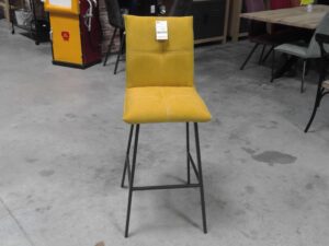 TABOURET DE BAR JAUNE HAUTEUR ASSISE 75CM ANNEXE MEUBLE & DECO