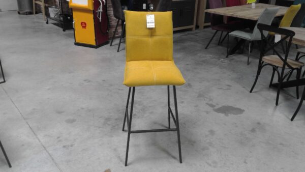 TABOURET DE BAR JAUNE HAUTEUR ASSISE 75CM ANNEXE MEUBLE & DECO