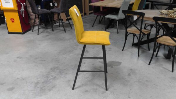 TABOURET DE BAR JAUNE HAUTEUR ASSISE 75CM ANNEXE MEUBLE & DECO