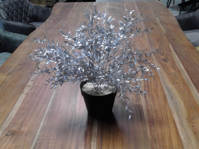 PLANTE ARTIFICIELLE ARGENTÉE