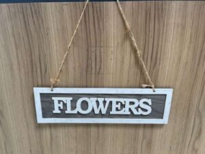 PANCARTE FLOWERS 38X11CM ANNEXE MEUBLE & DECO