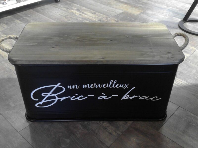 CAISSE DE RANGEMENT EN METAL AVEC COUVERCLE MM