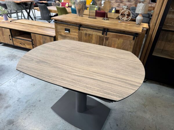 TABLE PIVOT. CERAM. BOIS CLAIR - 2 ALLONGES- DESTOCK EXPO 2ÈME CHOIX – Image 2