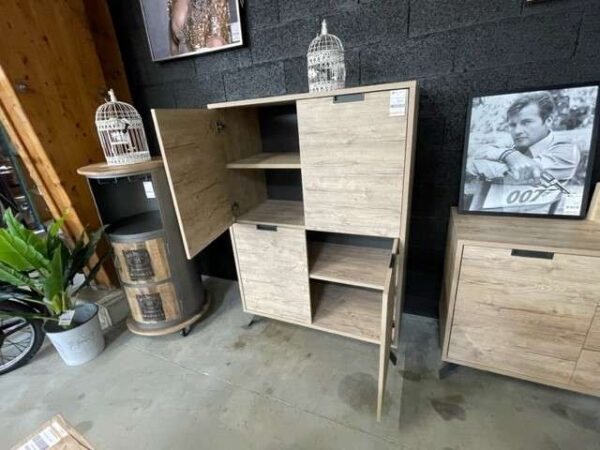 ARGENTIER 4 PORTES PALMA COLORIS BOIS CLAIR – Image 2