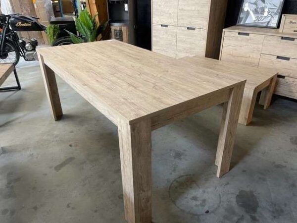 TABLE PALMA 180CM COLORIS BOIS CLAIR ANNEXE MEUBLE & DECO