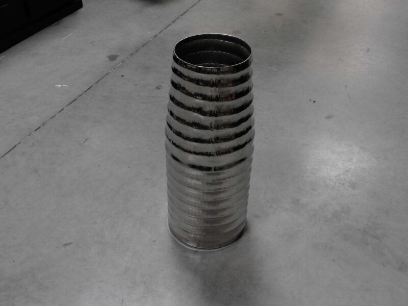 VASE GM CHROMÉ STYLE MARTELÉ H.46CM