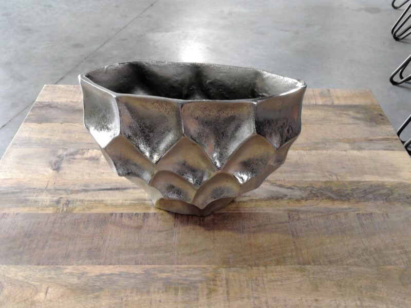 VASE GM METAL COLORIS CHROME L.32CM