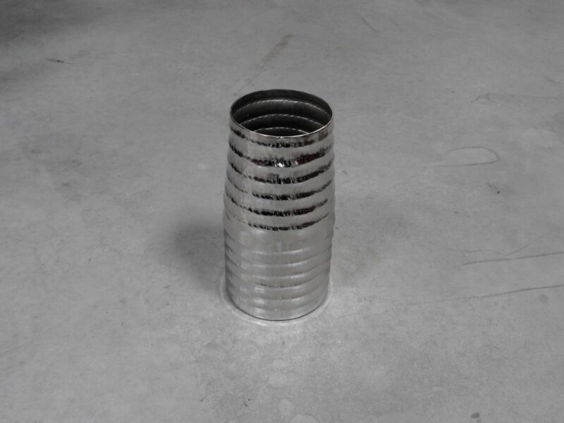 VASE MM CHROMÉ STYLE MARTELÉ H.30CM