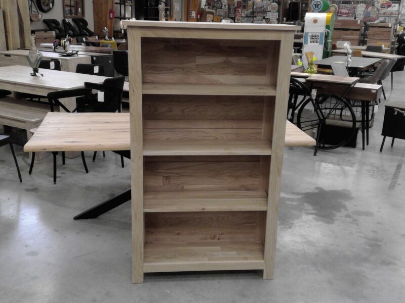 BIBLIOTHÈQUE OUVERT BOIS MASSIF BRUT FABRICATION FRANÇAISE  B 155