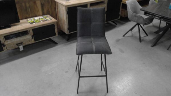 TABOURET DE BAR GRIS ANTHRACITE HAUTEUR ASSISE 75CM