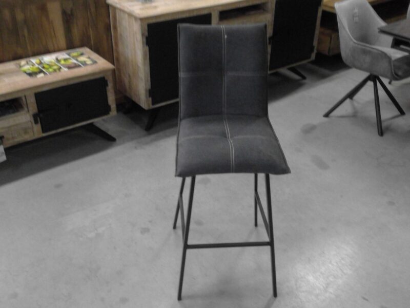 TABOURET DE BAR GRIS ANTHRACITE HAUTEUR ASSISE 75CM