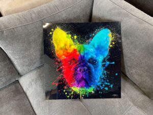 TABLEAU ALU DIBOND  BULLDOG COULEURS ANNEXE MEUBLE & DECO