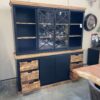 BUFFET 2 CORPS MANGUIER ET MÉTAL NOIR  - PORTES COULISSANTES L.190CM – Image 2