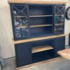 BUFFET 2 CORPS MANGUIER ET MÉTAL NOIR  - PORTES COULISSANTES L.190CM – Image 3