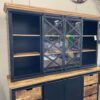 BUFFET 2 CORPS MANGUIER ET MÉTAL NOIR  - PORTES COULISSANTES L.190CM – Image 4