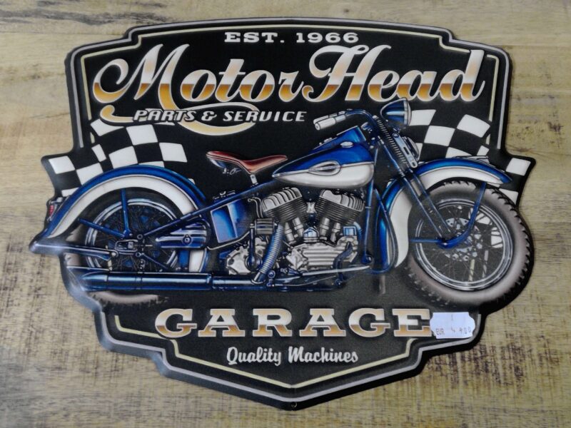 PLAQUE MÉTAL MOTOR HEAD