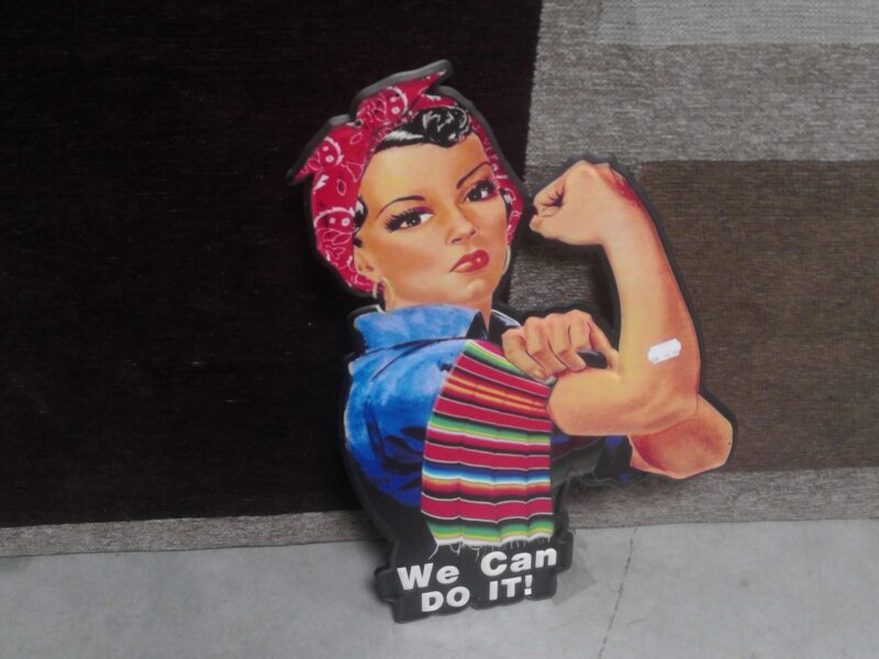 PLAQUE MÉTAL WE CAN DO IT