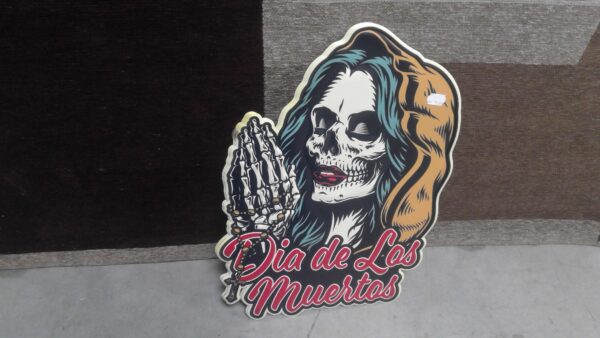 PLAQUE MÉTAL DIA DE LOS MUERTOS ANNEXE MEUBLE & DECO