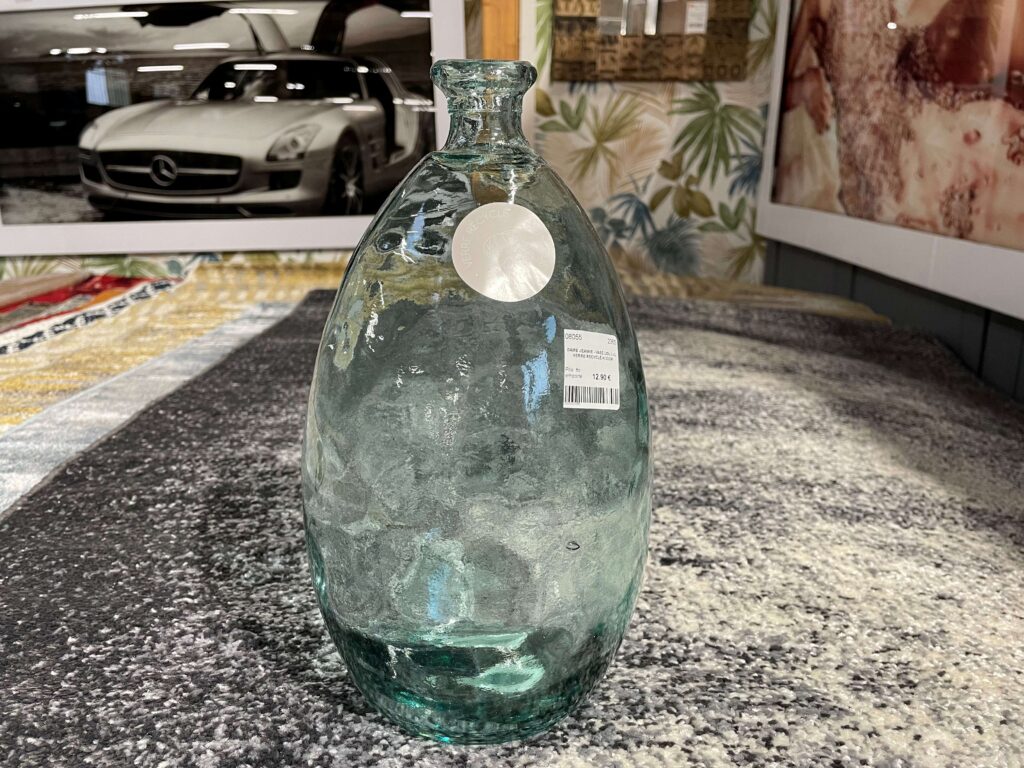 DAME JEANNE - VASE LOU 3.4L VERRE RECYCLÉ H.30CM