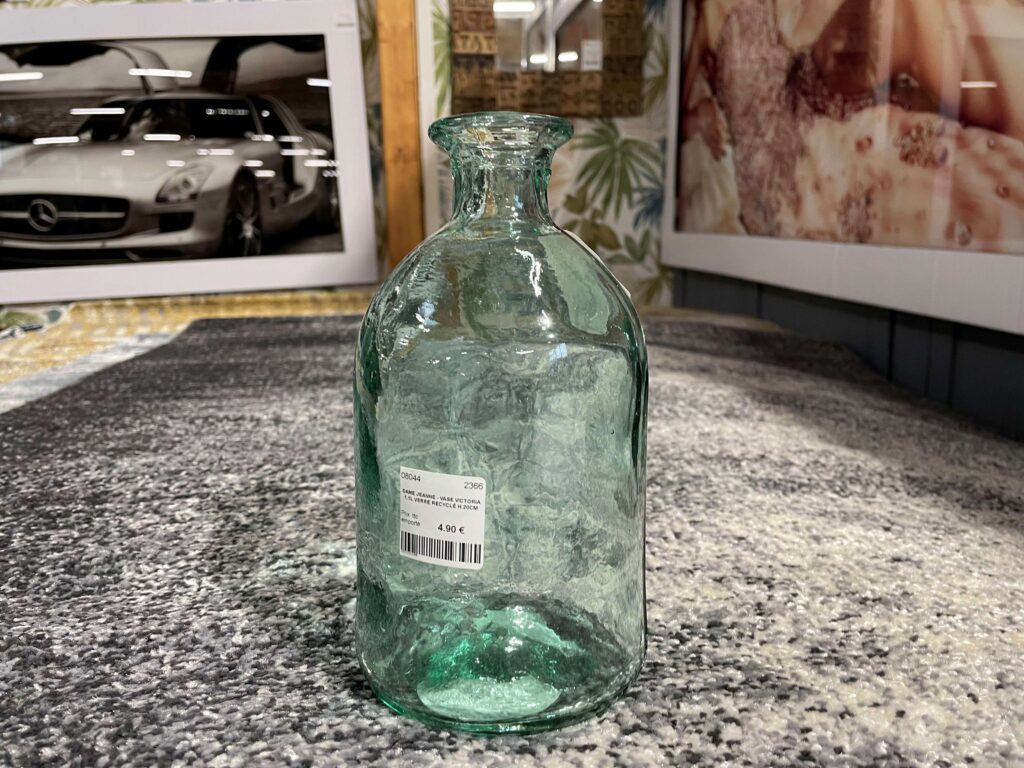 DAME JEANNE - VASE VICTORIA 1.1L VERRE RECYCLÉ H.20CM