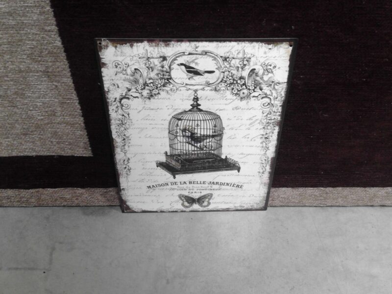 PLAQUE MÉTAL MM MAISON DE LA BELLE JARDINIÈRE