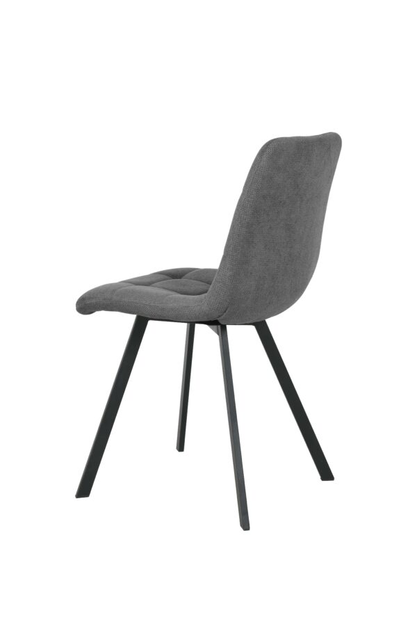 CHAISE CHILI COLORIS GRIS – PIEDS MÉTAL NOIR ANNEXE MEUBLE & DECO