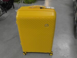 VALISE MM JAUNE – 100% POLYPROPYLÈNE – DOUBLE ROULETTES ANNEXE MEUBLE & DECO