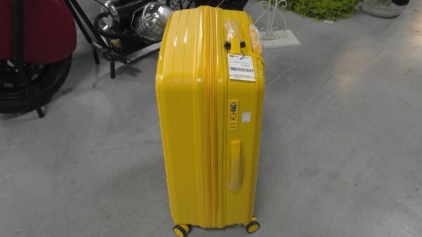 VALISE MM JAUNE – 100% POLYPROPYLÈNE – DOUBLE ROULETTES ANNEXE MEUBLE & DECO