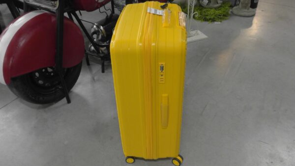 VALISE GM JAUNE – 100% POLYPROPYLÈNE – DOUBLE ROULETTES ANNEXE MEUBLE & DECO