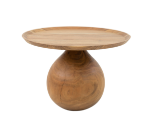 TABLE BASSE – PIED BOULE MANGUIER MASSIF ANNEXE MEUBLE & DECO