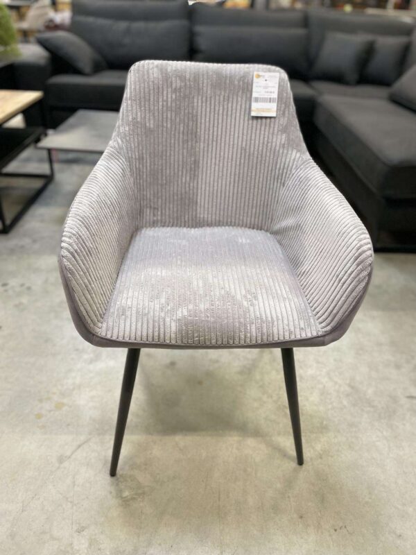 FAUTEUIL – CHAISE RIB COLORIS ARGENT ANNEXE MEUBLE & DECO