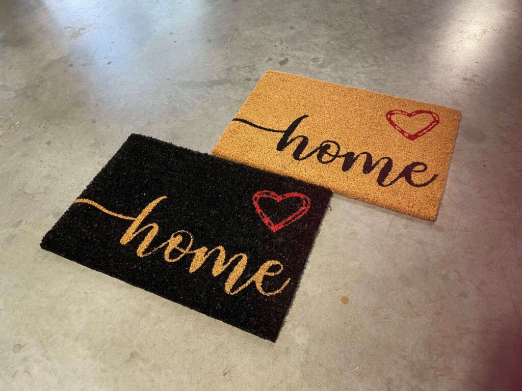 PAILLASSON EN FIBRE DE COCO 60X40CM  - DIFFÉRENTS MODÈLES - DESTOCKAGE