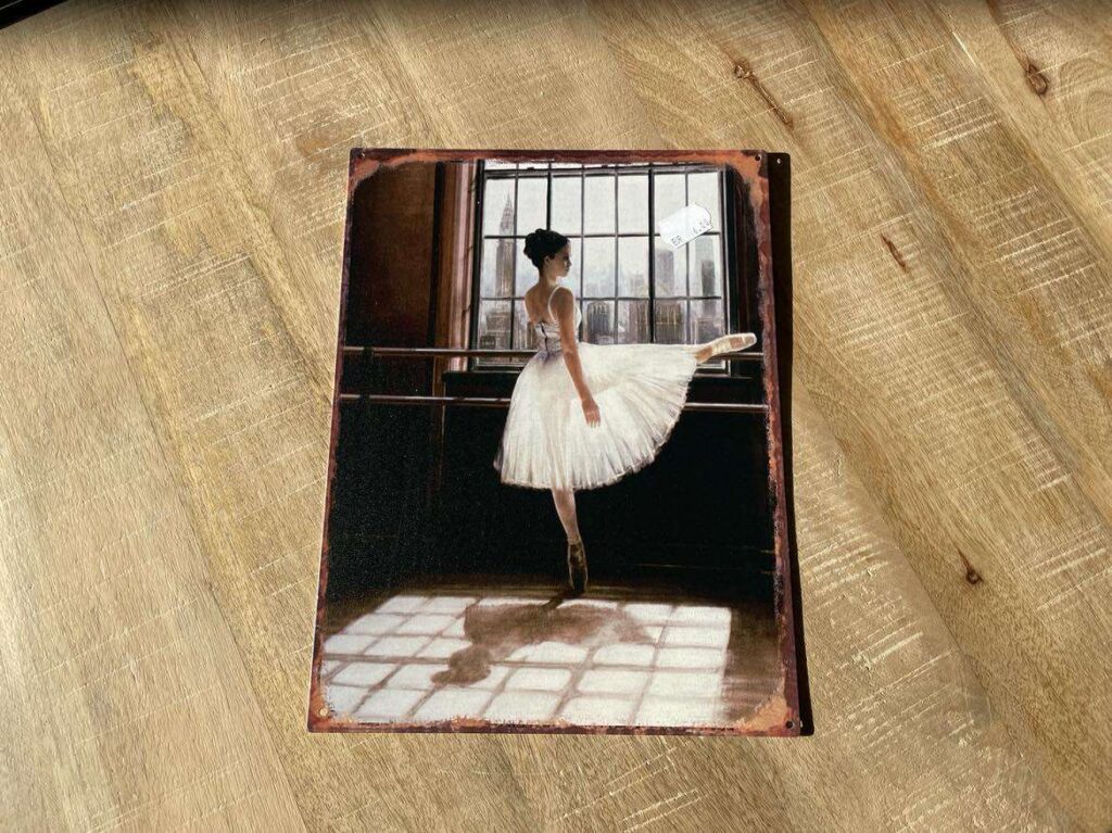 PLAQUE MÉTAL MM DANSEUSE