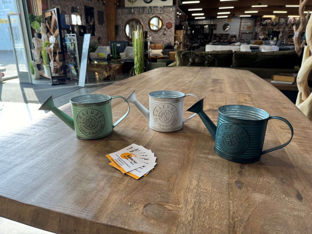 ARROSOIR EN MÉTAL DIFFÉRENTS COLORIS H.11CM