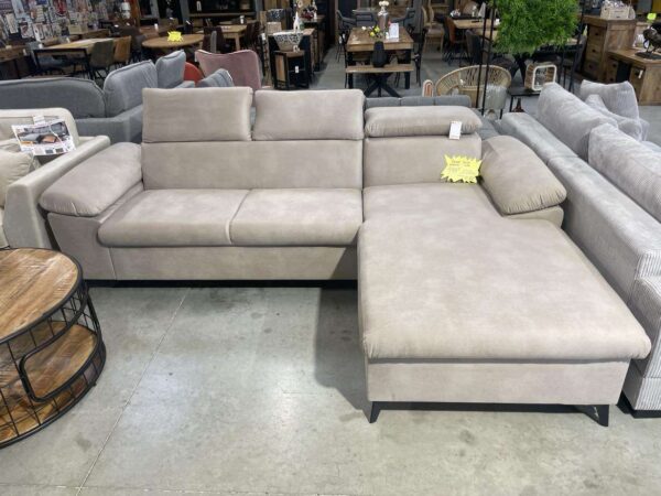 CANAPÉ COLIN ANGLE DROIT CONV. + COFFRE - BEIGE (LETTO 11)
