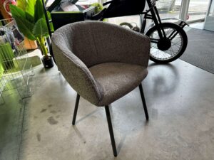 FAUTEUIL BOUCLETTE COLORIS GRIS – DESTOCKAGE ANNEXE MEUBLE & DECO