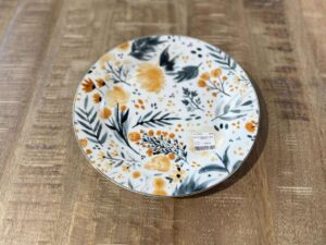 ASSIETTE PORCELAINE FLEURS – DESTOCK ANNEXE MEUBLE & DECO