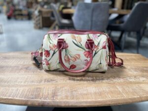 SAC A MAIN MOTIF  TULIPES ANNEXE MEUBLE & DECO