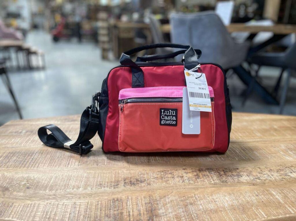 SAC A MAIN LULU CASTAGNETTE ROUGE-ROSE