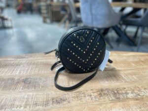 SAC BANDOULIERE ROND LULU CASTAGNETTE NOIR ANNEXE MEUBLE & DECO